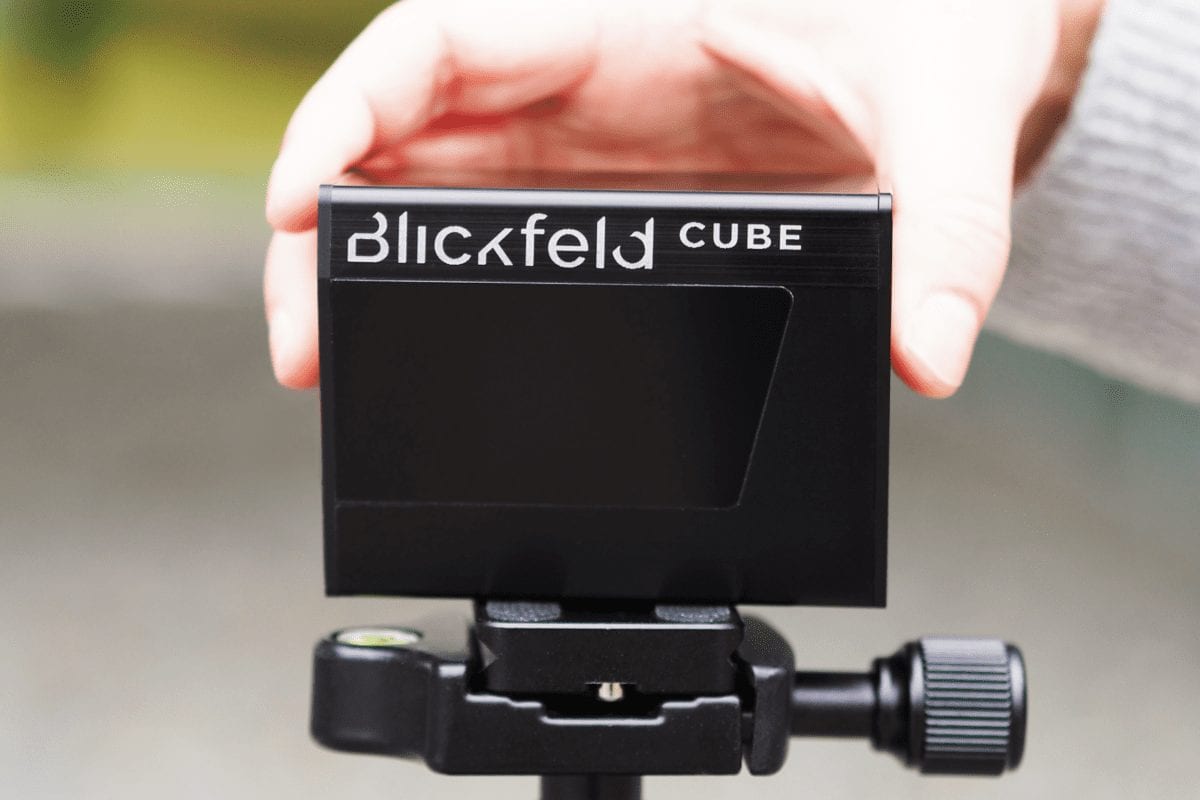 Blickfeld Cube 1 LiDAR sensor tripod