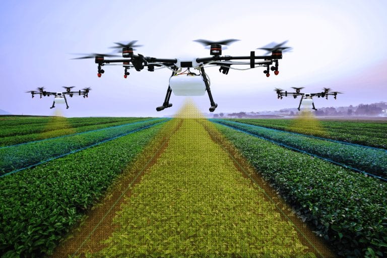 Drone with LiDAR sensor agricultural application