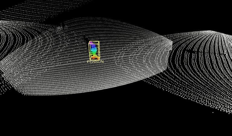 LiDAR pointcloud person in bounding box