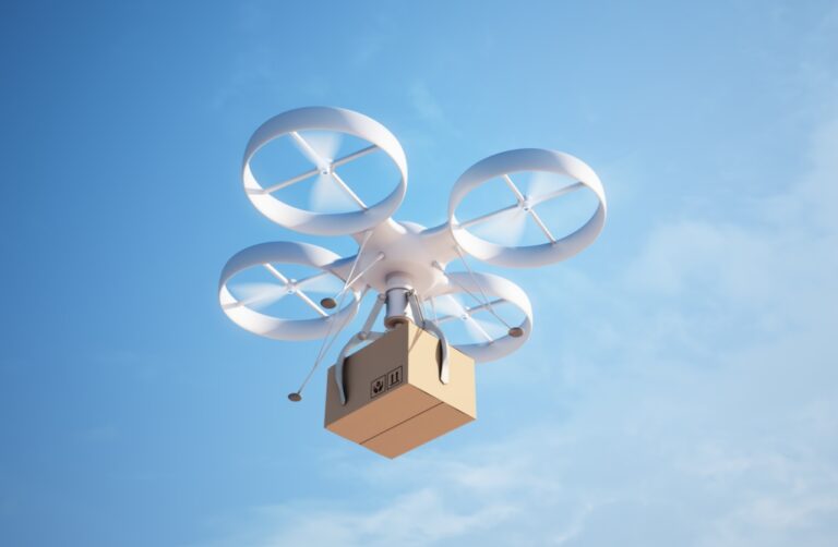 Delivery drone with LiDARs